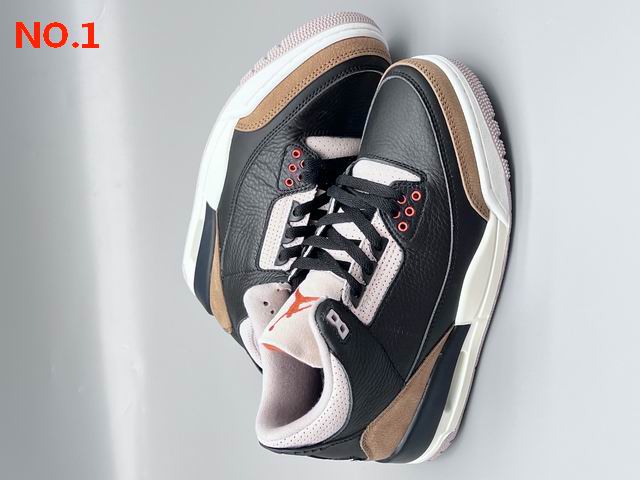 Air Jordan 3 Men's Basketball Shoes AJ3 6 Colorways-43